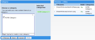 Screenshot showing where to select a category in the Batch Upload wizard